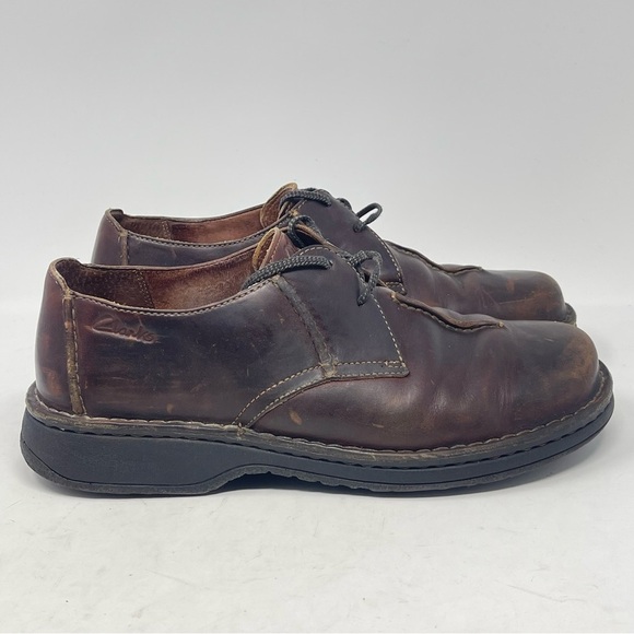 Clarks Active Air Shoes Mens 10.5 M Brown Leather Bicycle Toe Casual Comfort main image 4